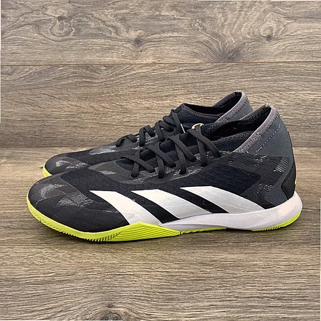 Adidas Predator Accuracy.3 Mens Size 9 Black White Solar Yellow Indoor Soccer