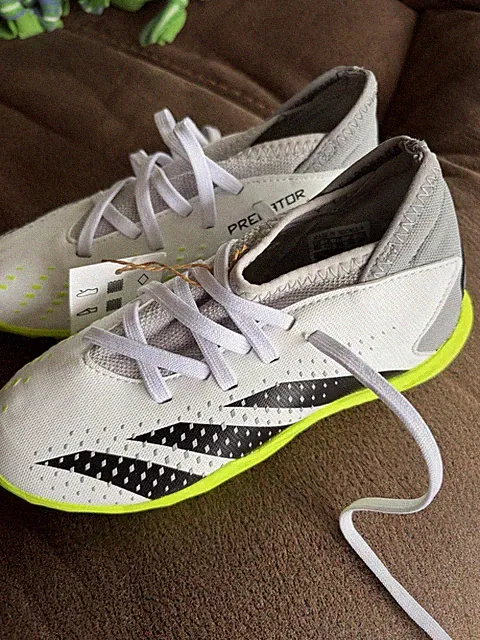 Adidas Predator Accuracy.3 Turf Shoes Unisex SZ 12 New (No Box) White Black Yell