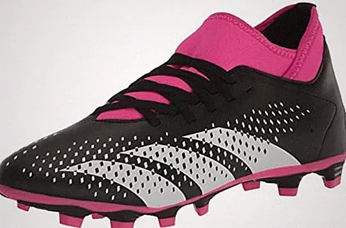adidas Predator Accuracy.4 Flexible Ground Soccer Shoe Black White Pink 11.5 Men