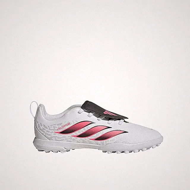 adidas Predator Club FoldOver Tongue Elastic Laces Turf Soccer Cleat Youth Unise
