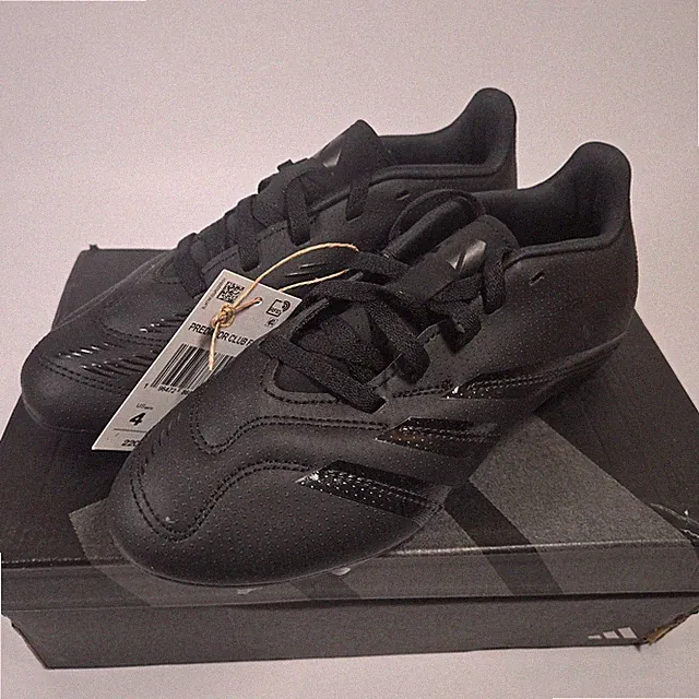 Adidas Predator Club FxG Black Soccer Cleats IG7759 Mens Size 4 Womens 5 NWT