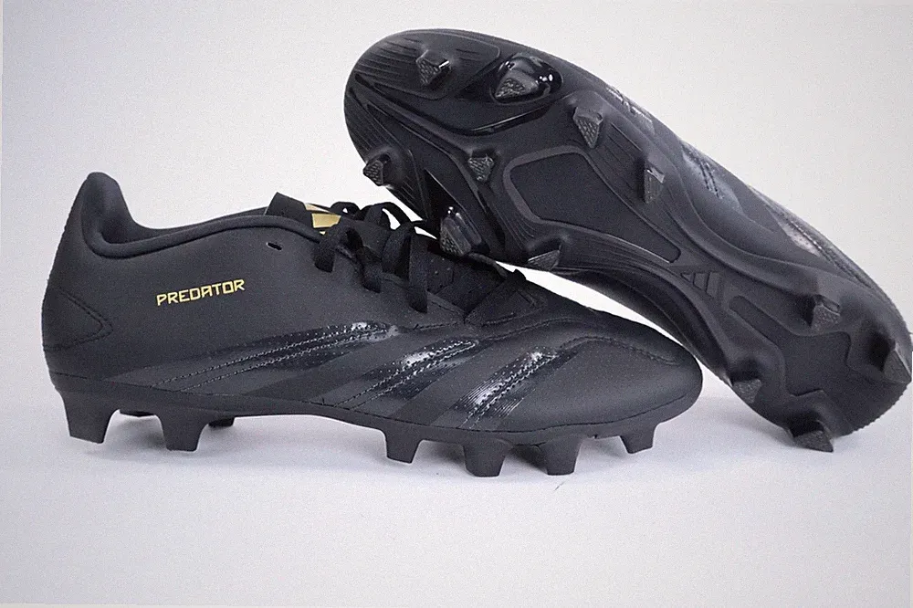 Adidas Predator Club FXG Size 7 IF6345 Soccer Black Cleats New