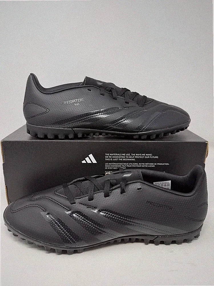 Adidas Predator Club TF Carbon Black Indoor Soccer Cleats IG5458 Mens Size