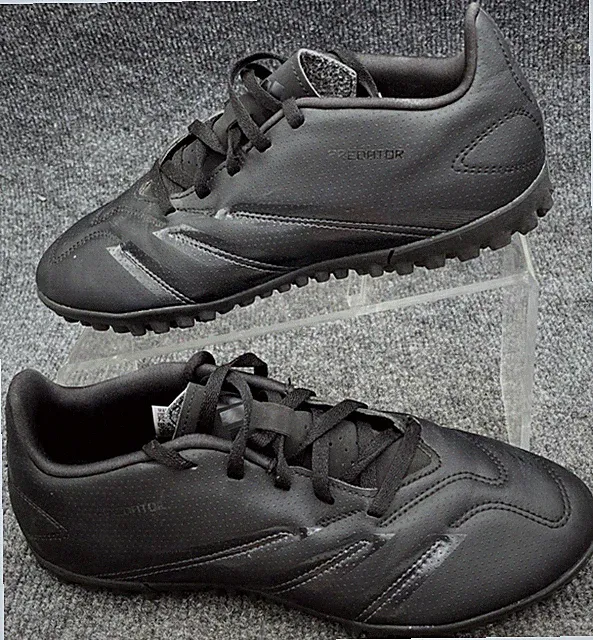 adidas Predator Club TF Turf Soccer Cleats Black Carbon Shoes Mens 7.5 IG5458