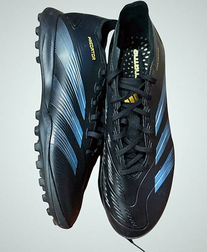 Adidas Predator Club TF Turf Soccer Cleats Men’s 10.5 Black Gold NWOB IF6377