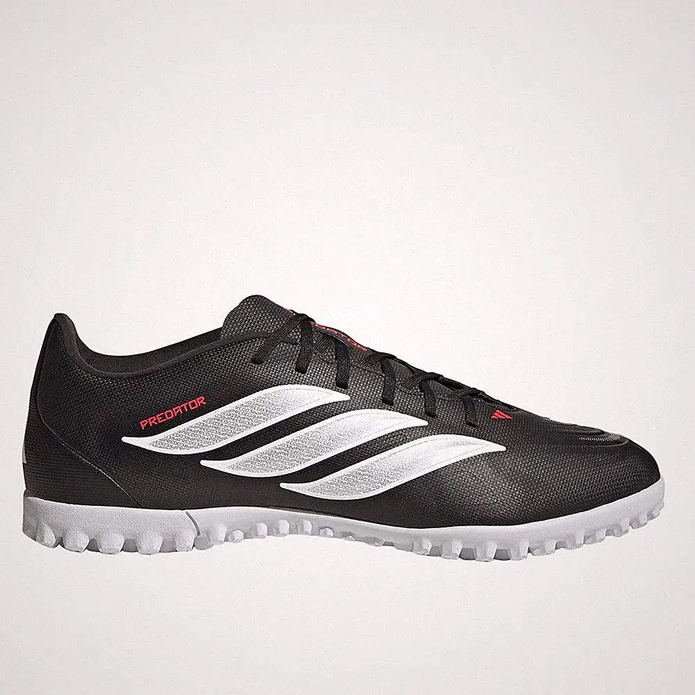 adidas Predator Club Turf Soccer Cleats Mens Black Sneakers Athletic Shoes JS035