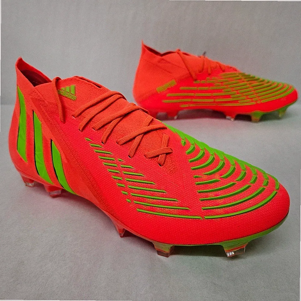 Adidas Predator Edge.1 Firm Ground Soccer Cleats GW1029 Solar Red Mens Size 7