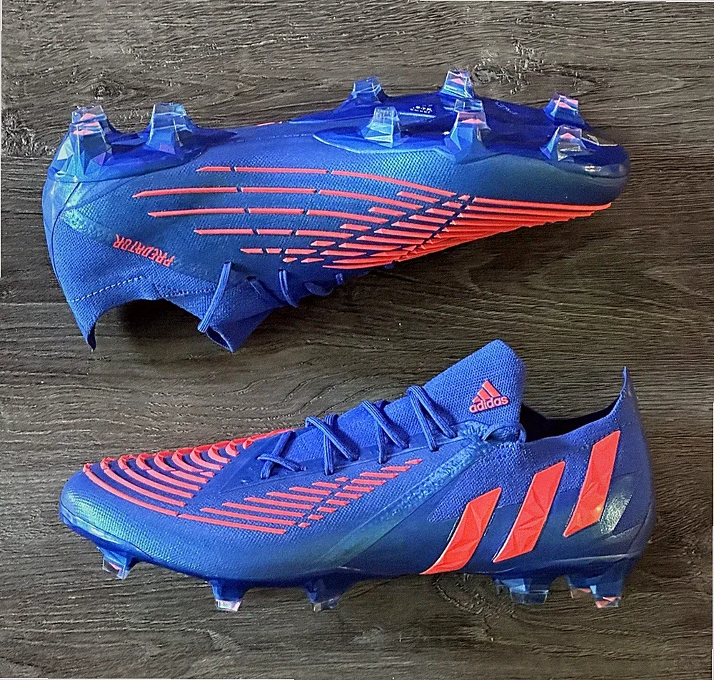 Adidas Predator Edge.1 Low FG Blue Red Mens Soccer Cleats NBY H02954 Size 11