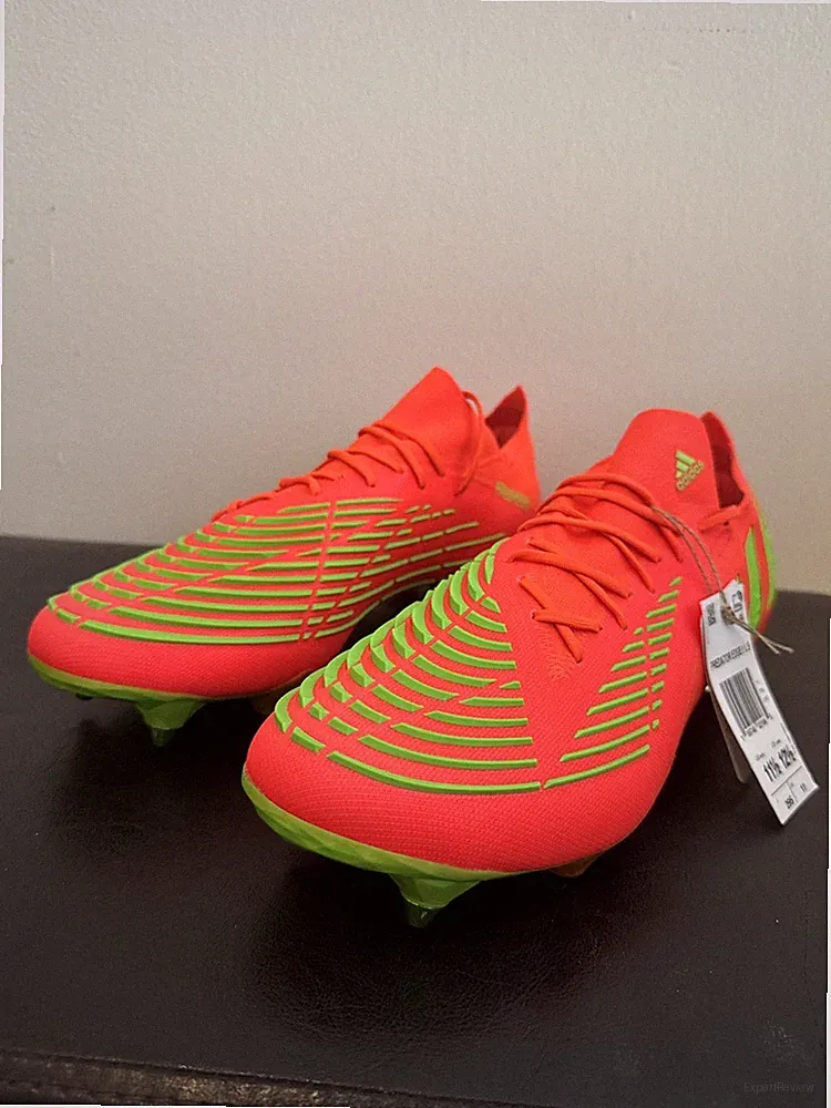 Adidas Predator Edge.1 Low SG Soft Ground Soccer Cleat Solar Red GW1010 Sz 11.5
