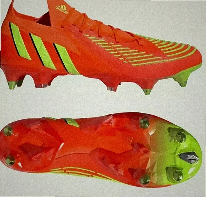 Adidas Predator Edge 1 PRO SG White Red Multi Soccer Cleats Shoes Mens Womens
