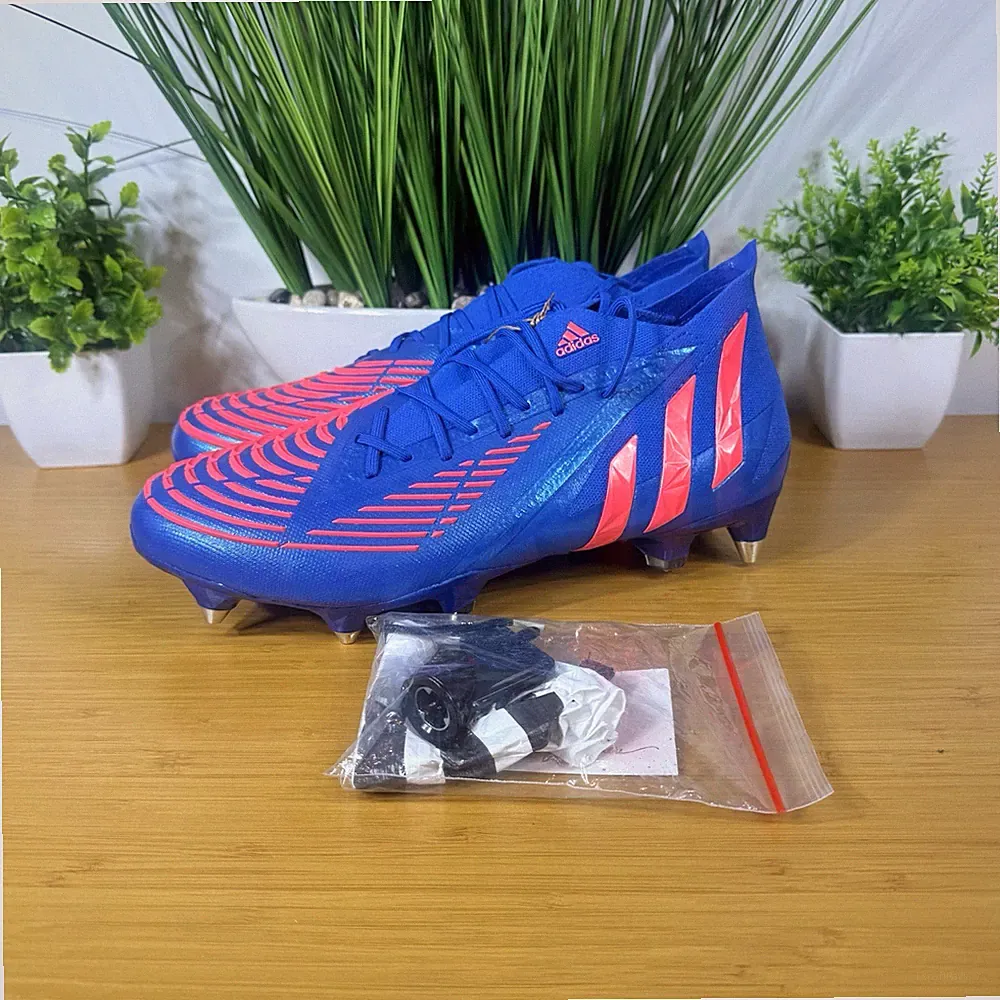Adidas Predator Edge .1 SG NBY Soccer Cleats Blue Mens Size 8/ Womens Size 9