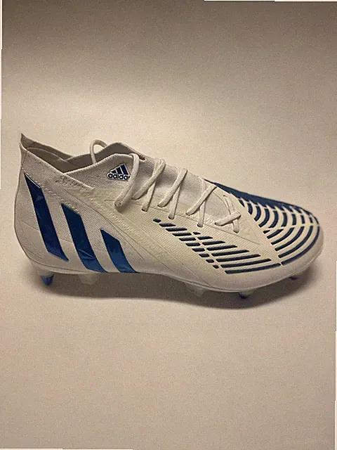 Adidas Predator Edge.1 SG Soccer Cleats White Blue GY5686 Men’s Size 7 US