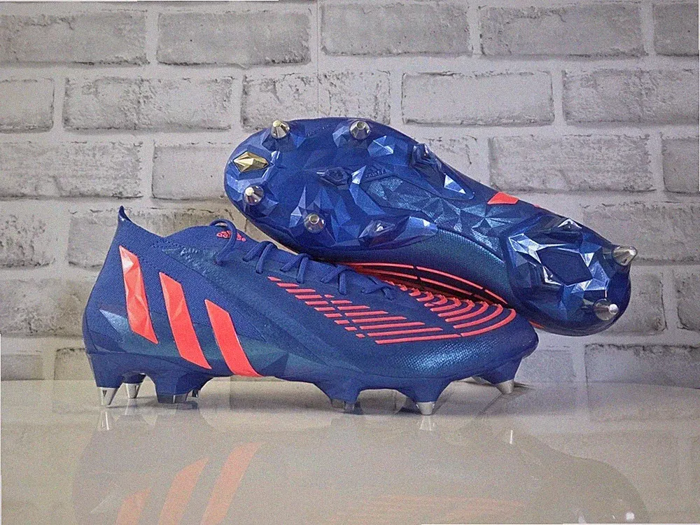 Adidas Predator Edge.1 SG Soft Ground Soccer Cleats Men's Size 10 H02965 Blue