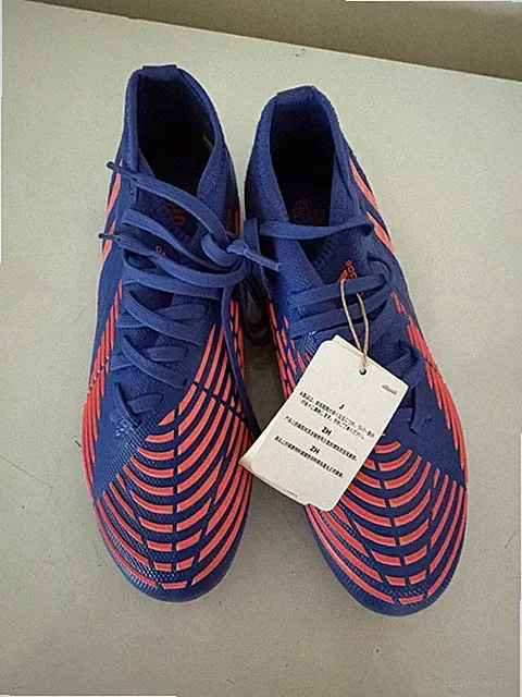 adidas Predator Edge.2 FG Hi-Res Blue Turbo Men’s Low Top Lace-Up Cleats GW2270