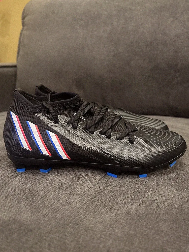 Adidas Predator Edge .2 Mens Firm Ground Soccer Cleats Black GW2271 NEW Size 5.0
