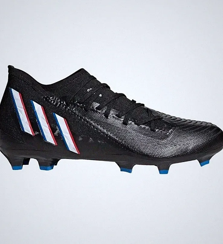 Adidas Predator Edge.3 Black Red Firm Ground Soccer Cleats GV9856 Men's Size 11