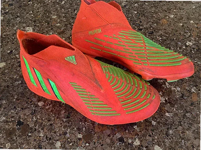 Adidas Predator Edge.3 Firm Ground Soccer Cleats Youth Size 2 Orange