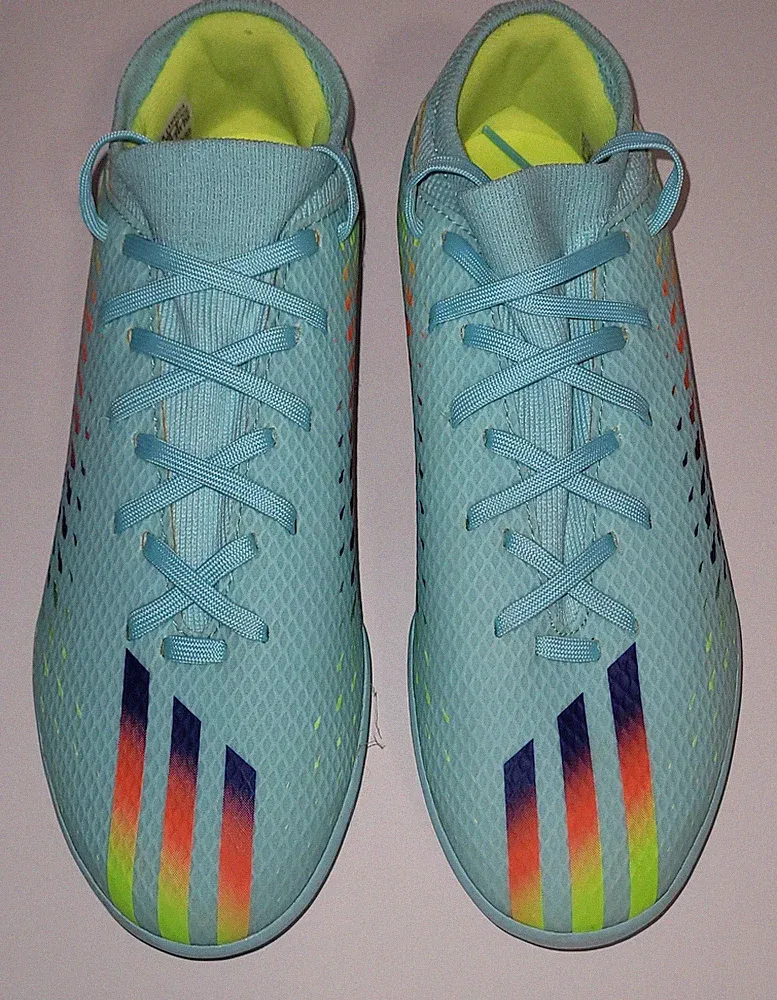 Adidas Predator Edge.3 TF Turf Soccer Cleats Men’s US 6 Aqua Multi Color