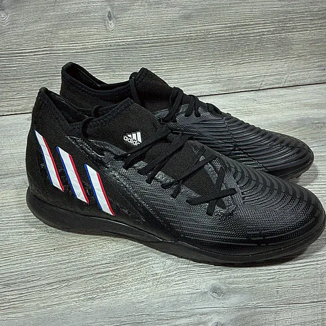 Adidas Predator Edge.3 Turf GX2628 Black White Soccer Shoe Cleats Mens Size 12