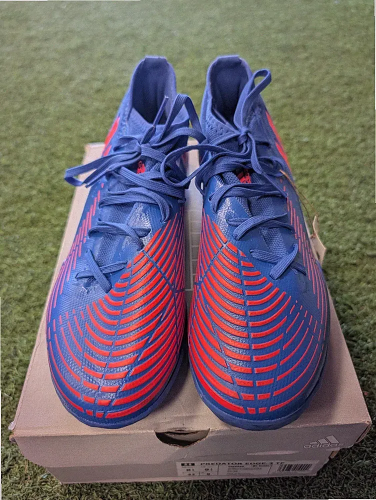 adidas Predator Edge .3 Turf Soccer Cleats - Blue/Orange