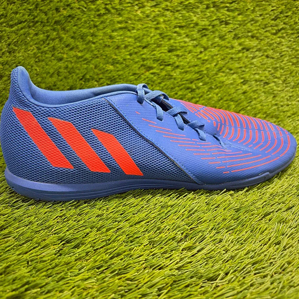 Adidas Predator Edge.4 Men Size 11 Blue Orange Running Indoor Sala Soccer Cleats