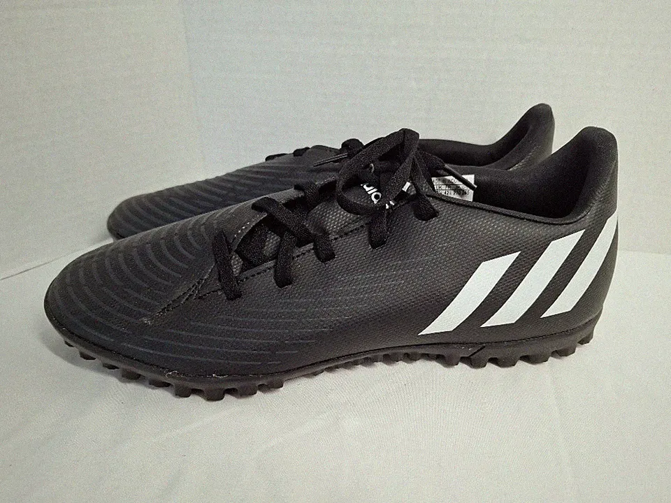 Adidas Predator Edge 4 Turf Soccer Shoes Black White Men's sz 9