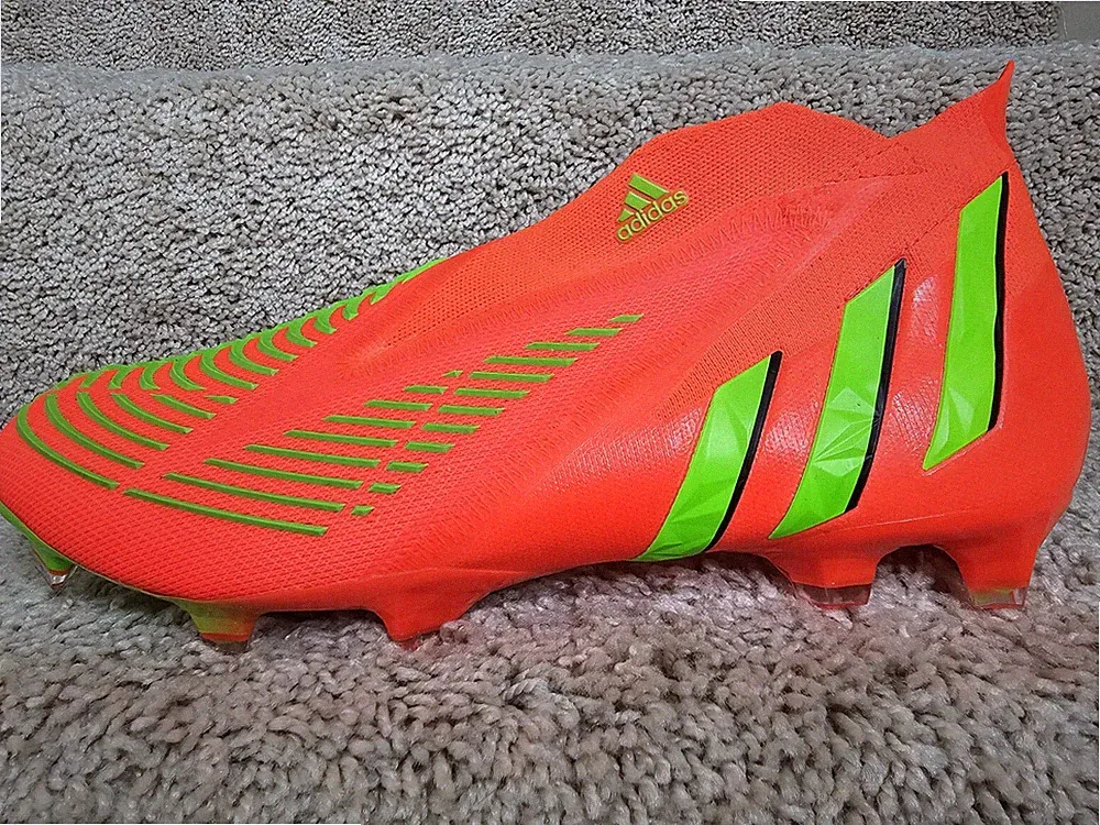 Adidas Predator Edge+ FG Game Data Pack Solar Red Soccer Cleats GW1039 Sz 11