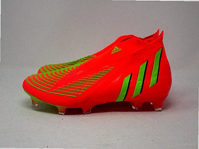 Adidas Predator Edge+ FG Soccer Cleats Mens GW1039 Solar Red Primeknit