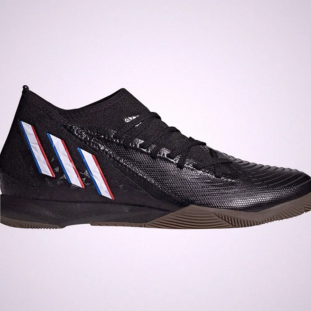 Adidas Predator Edge Men’s Size 7.5 Black Indoor Soccer Cleats Shoe #020