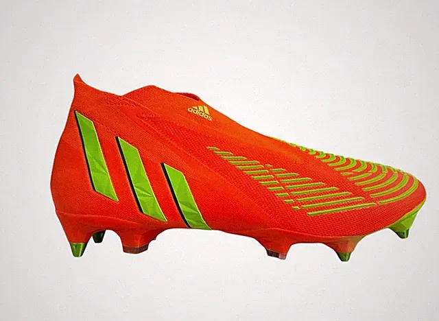 adidas Predator Edge+ SG Soccer Cleats Men's Size 11 GW1038 Solar Red Primeknit