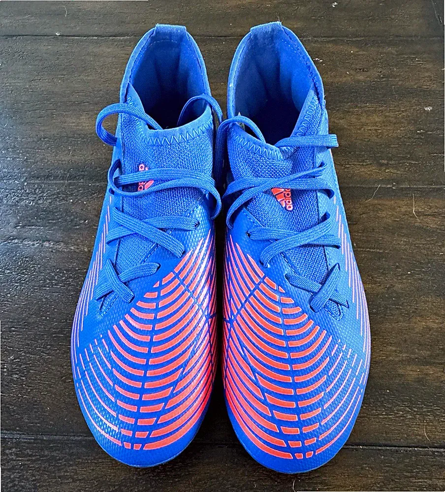 adidas Predator Edge Unisex Youth Soccer Cleats, Blue, US Size 3.5, NEW