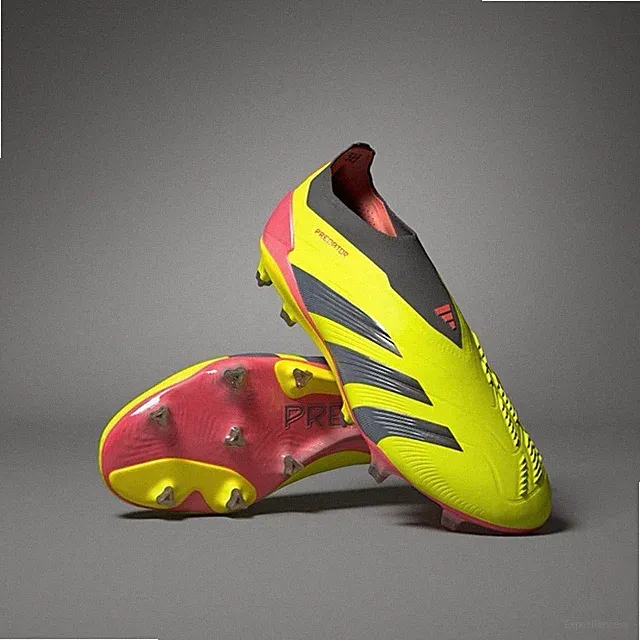Adidas Predator Elite FG Laceless Soccer Cleats Solar Yellow Mens Size 10 IE2366
