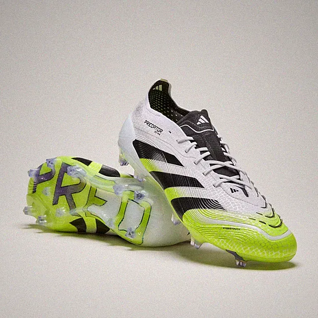 adidas Predator Elite FG Soccer Cleats Cloud White/Lucid Lemon JI1082 Select SZ