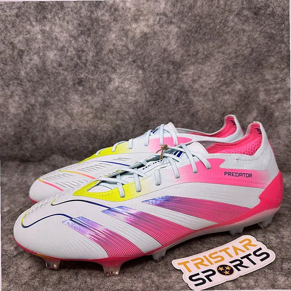 Adidas Predator Elite FG Soccer Cleats Mens Size 8.5 Blue Pink Stellar Icon Pack