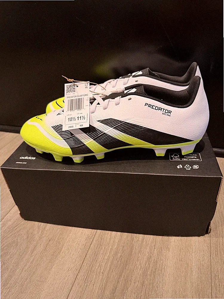 Adidas Predator Elite FG Soccer Cleats Radiant Blaze Pack Lemon JI1082 size 10.5