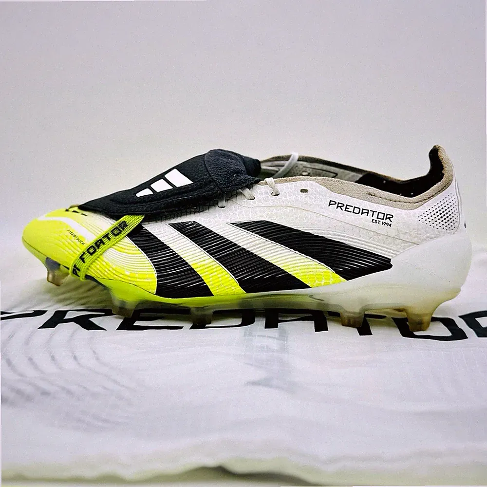 adidas Predator Elite Firm Ground Soccer Cleats Fold-Over Tongue