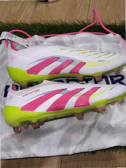 adidas Predator Elite Firm Ground Soccer Cleats Mens White Size 10 New