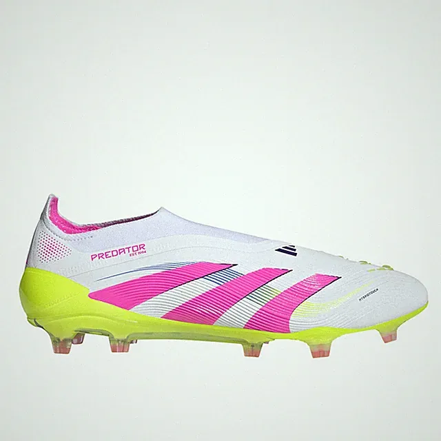 adidas Predator Elite Firm Ground Soccer Cleats Mens White Sneakers Athletic Sho