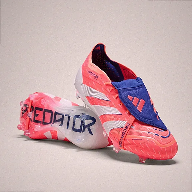 adidas Predator Elite Fold-Over Tongue Firm Ground Boots JI1093 Coral / White