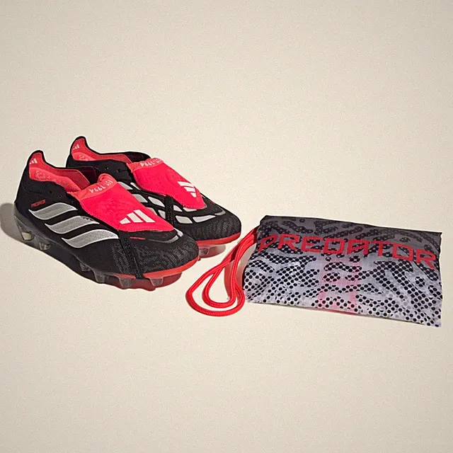 adidas PREDATOR ELITE Fold-Over Tongue Hard Ground KI6300 Black White Red