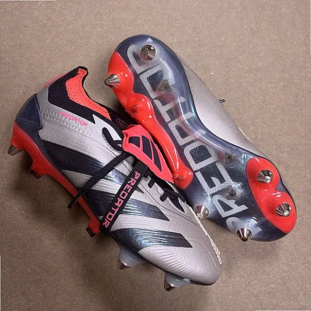 adidas Predator Elite Fold Over Tongue SG Platinum Metallic Mens 4.5 ID0919