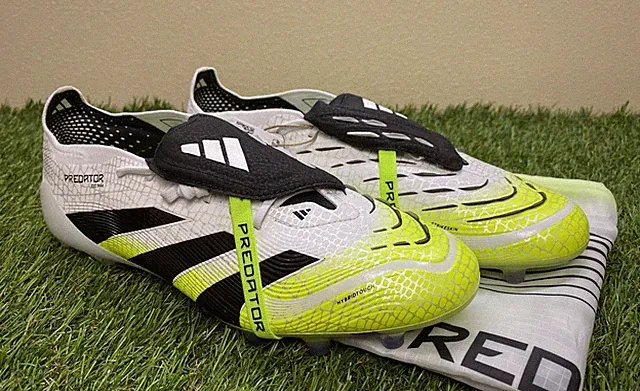 Adidas Predator Elite Foldover Tongue AG White Soccer Cleats JS0945 Size 6.5