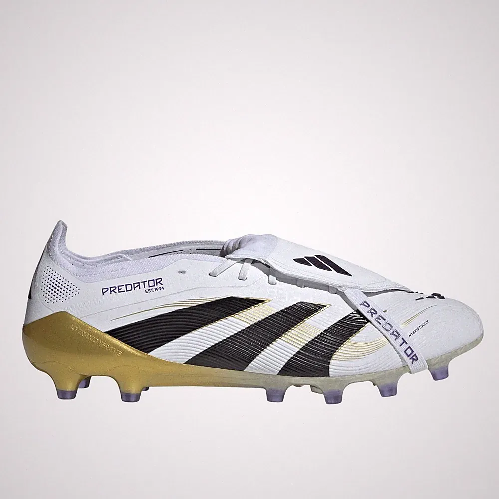adidas Predator Elite FoldOver Tongue Artificial Grass Soccer Cleats Mens White