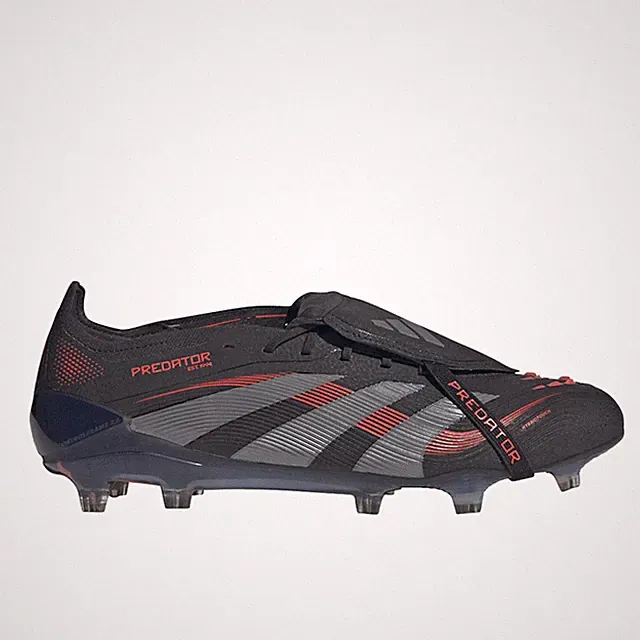 adidas Predator Elite FoldOver Tongue Firm Ground Mens Black Sneakers Athletic