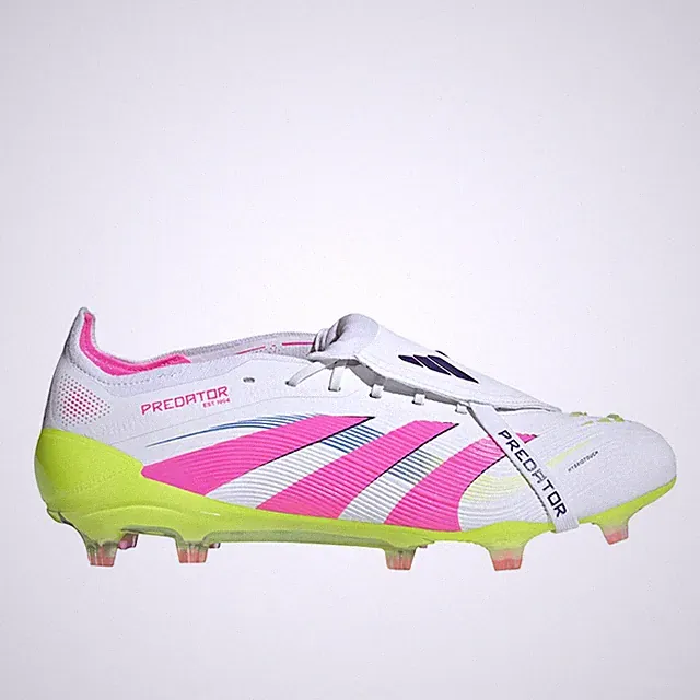 adidas Predator Elite FoldOver Tongue Firm Ground Soccer Cleats Mens Pink, White