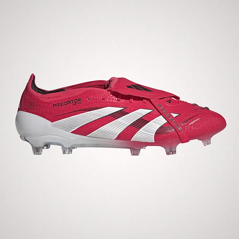 adidas Predator Elite FoldOver Tongue Firm Ground Soccer Cleats Mens Red Sneaker