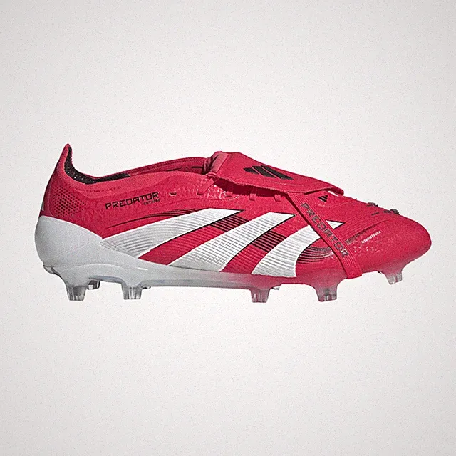 adidas Predator Elite FoldOver Tongue Firm Ground Soccer Cleats Mens Red Sneaker