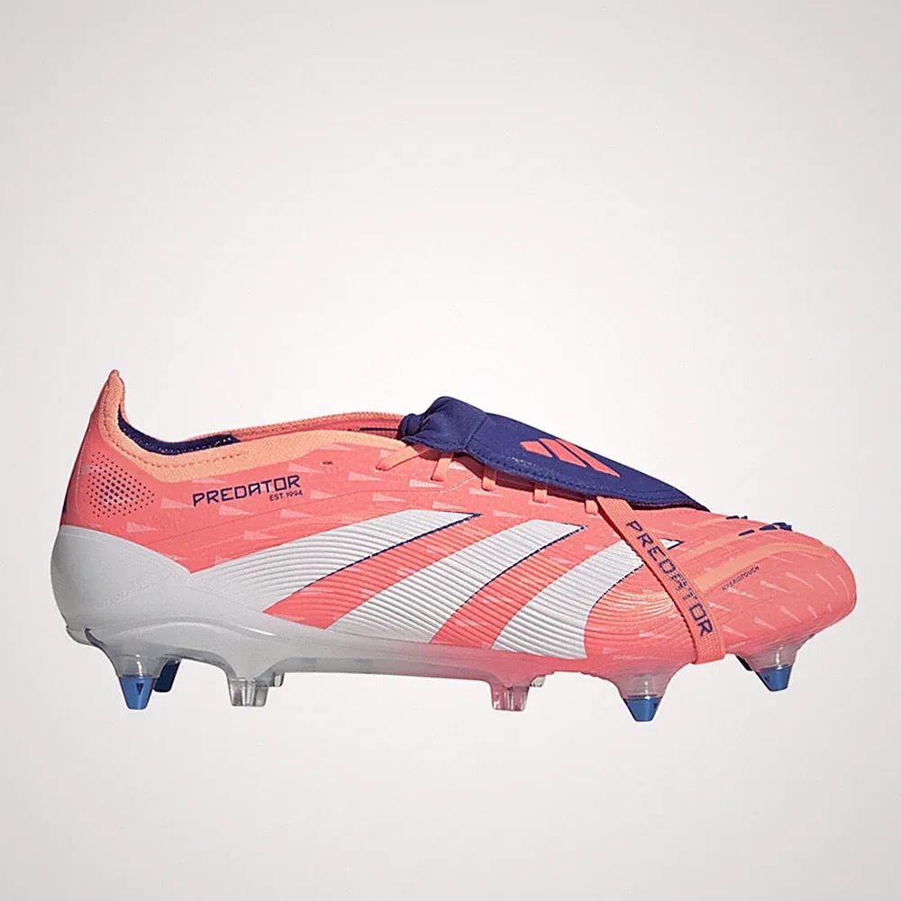 adidas Predator Elite FoldOver Tongue Soft Ground Soccer Cleats Mens Pink Sneake