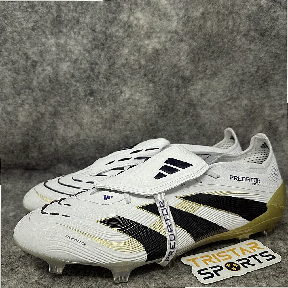 Adidas Predator Elite FT FG Soccer Cleats Mens Size 9 White Gold Road To Glory