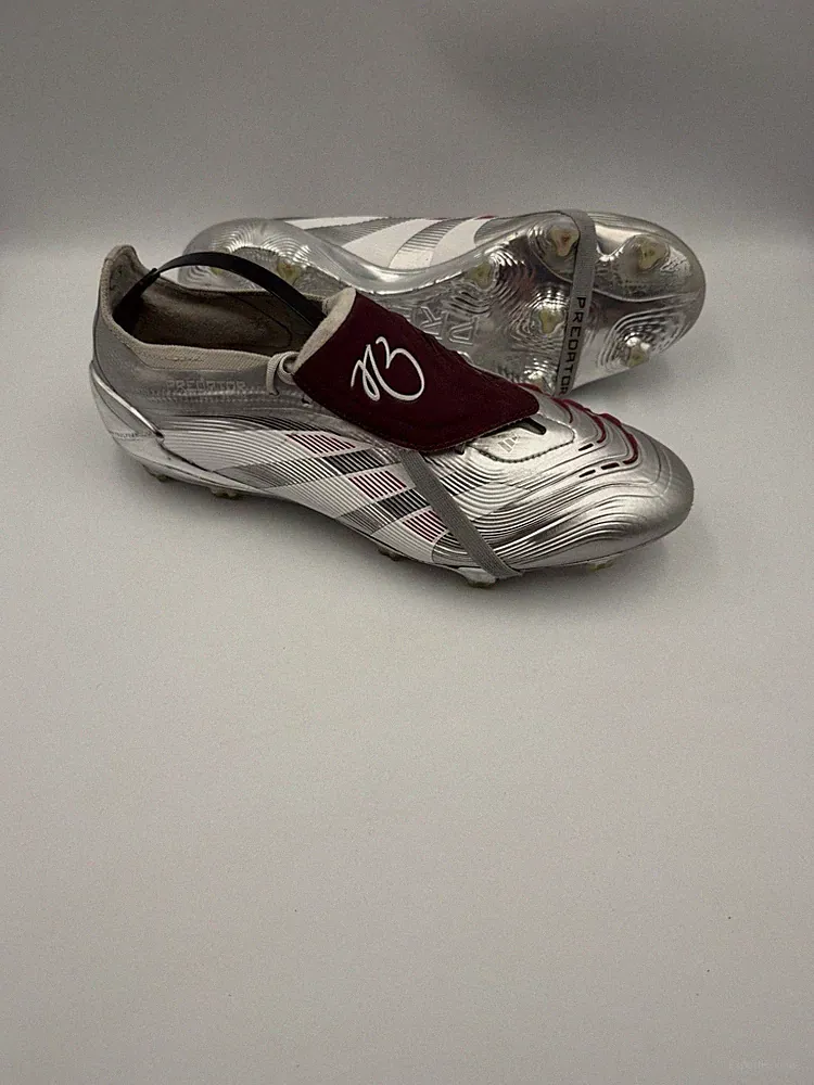 Adidas Predator Elite FT Metallic Jude Bellingham Silver Football Cleats Soccer